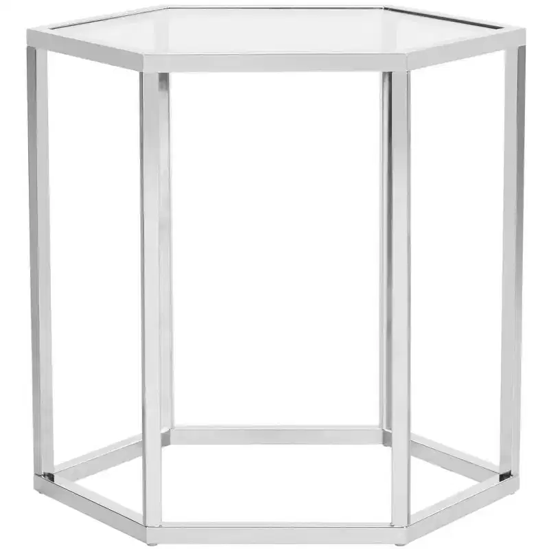 Teagan End Table - MMT6002A - Chrome - Safavieh