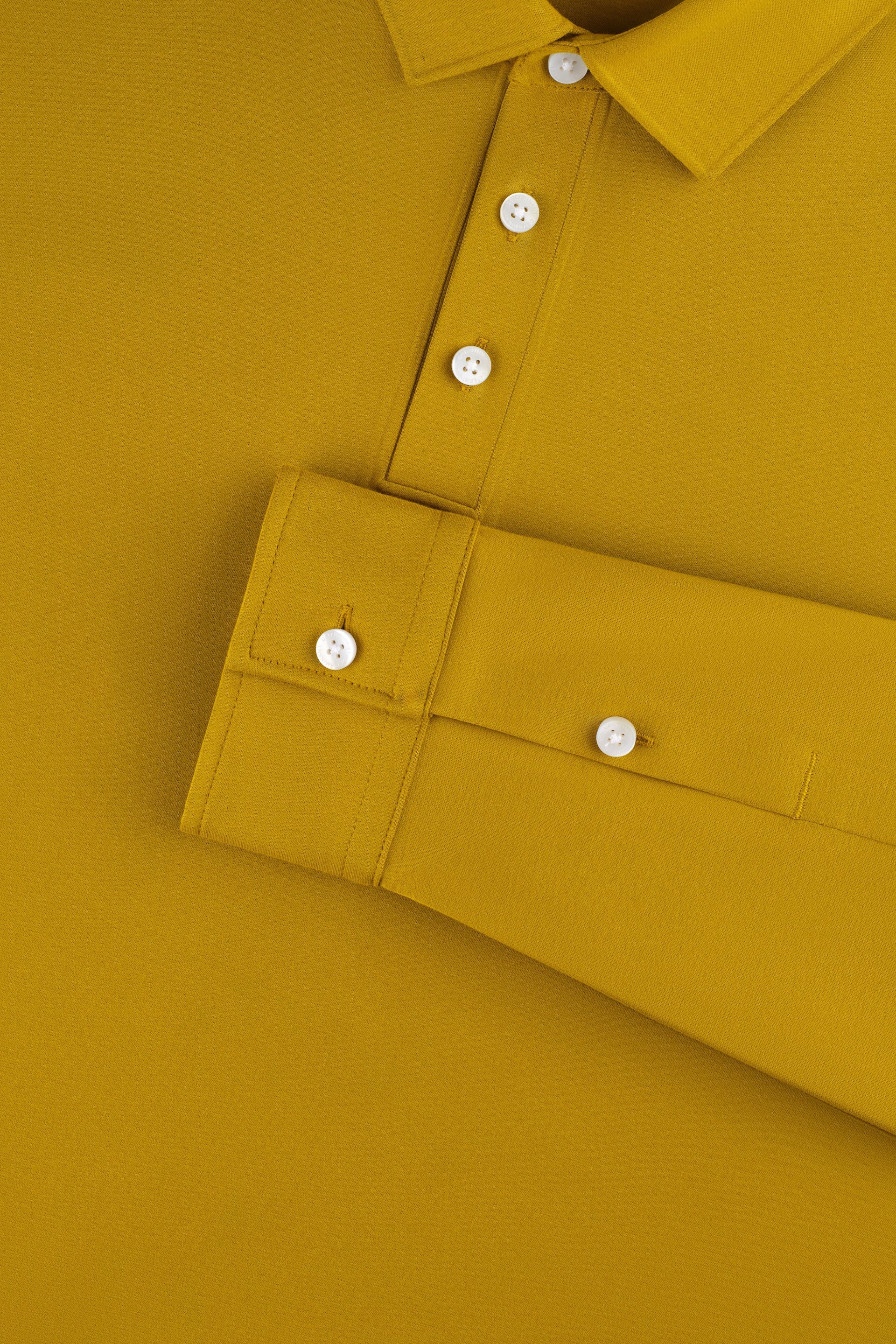 Long Sleeve Polo – Palm Yellow