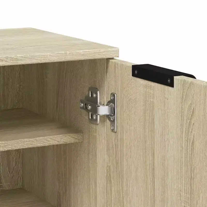 vidaXL Shoe Cabinet Sonoma Oak Engineered Wood Medium Shoe Cabinet