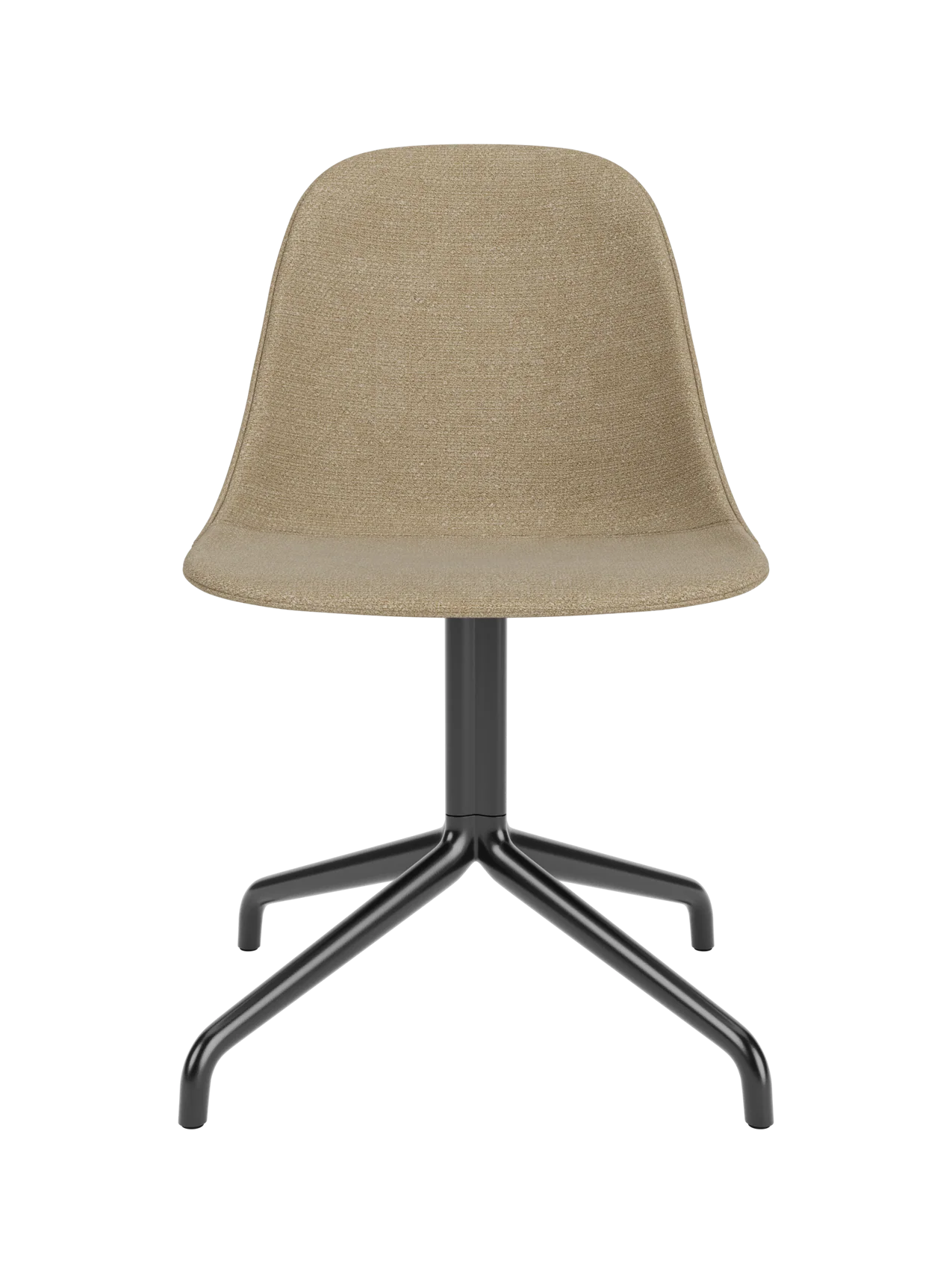 Swivel Side Dining Chair, Black Star Base ¨C 25mm Foam Seat