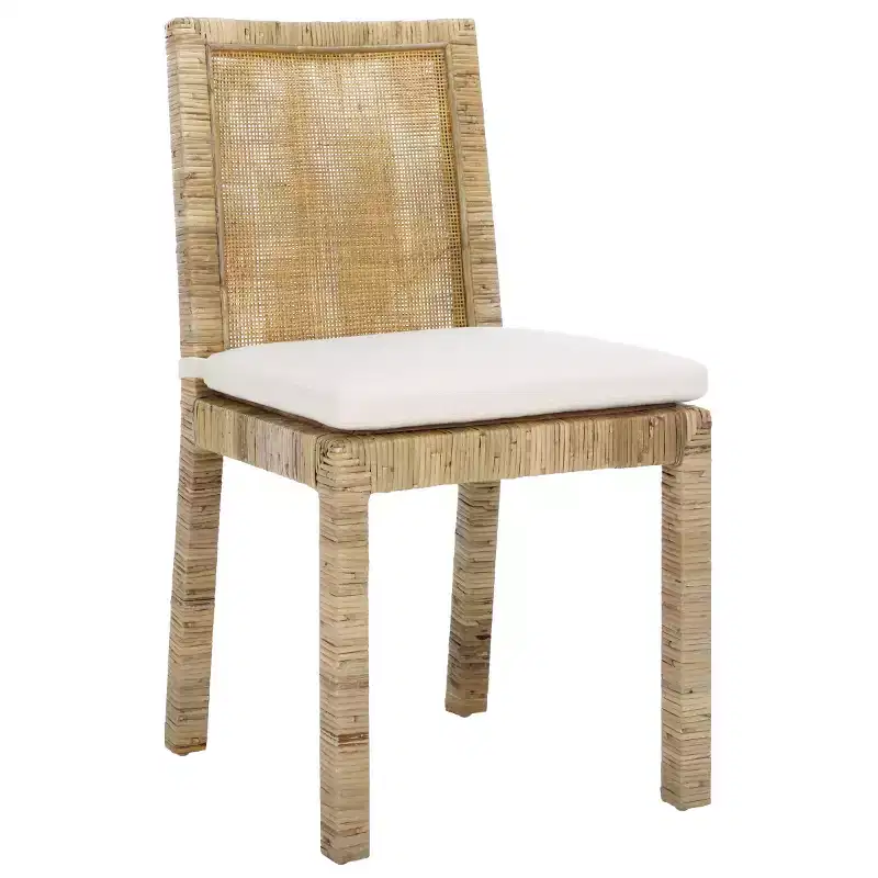 Tojo Cane Dining Chair W/ Cushion (Set of 2) - DCH6502 - Safavieh