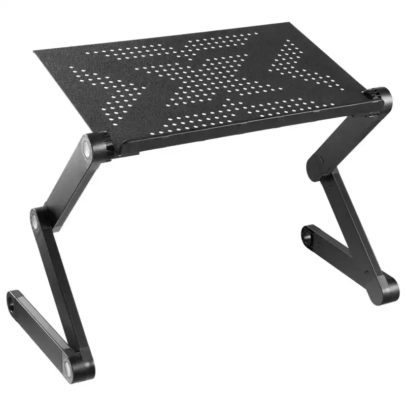 Adjustable Laptop Stand | Portable Standing Desk | Large Size Aluminum Bed Lap Tray Lightweight and Multi-Functional For Work, School & Home