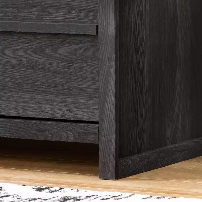 South Shore Tao 5-Drawer Kids' Chest Gray Oak: Vertical Dresser, Anti-Tip Hardware, Teen & Kids Furniture
