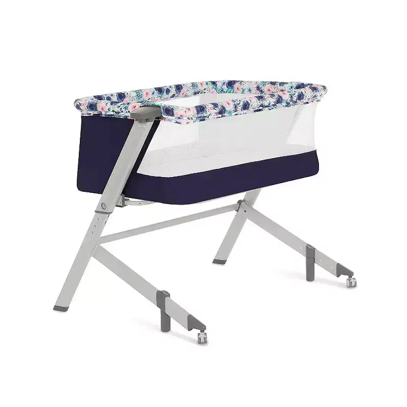 Flora Bassinet with Mattress Pad – Mesh Sides, Adjustable Height, for Newborns to 18 Months
