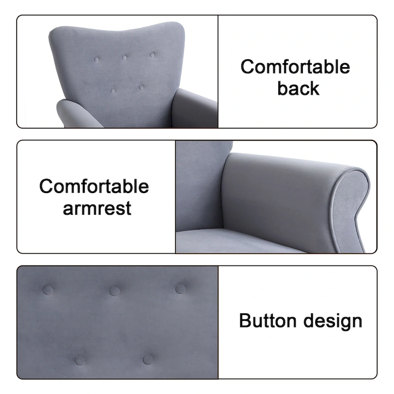 Shakeable high back living room single sofa chair