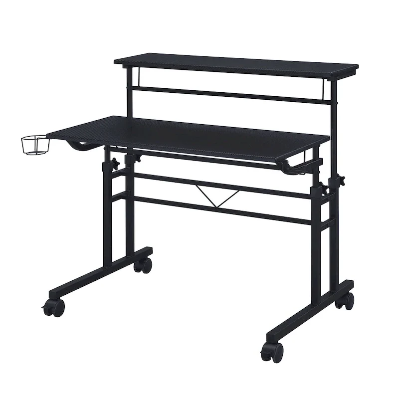 Techni Mobili Rolling Writing Desk with Height Adjustable Desktop