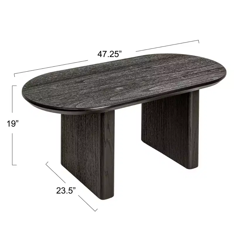 Wood Coffee Table, Black