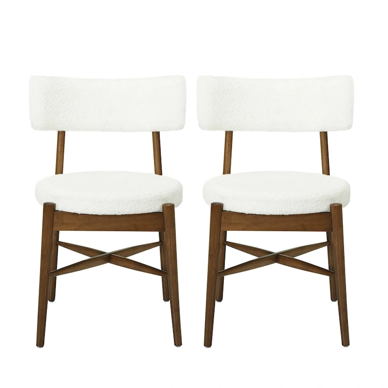 Lumen Dining Chairs Rubberwood (Set of 2 ) by Christopher Knight Home