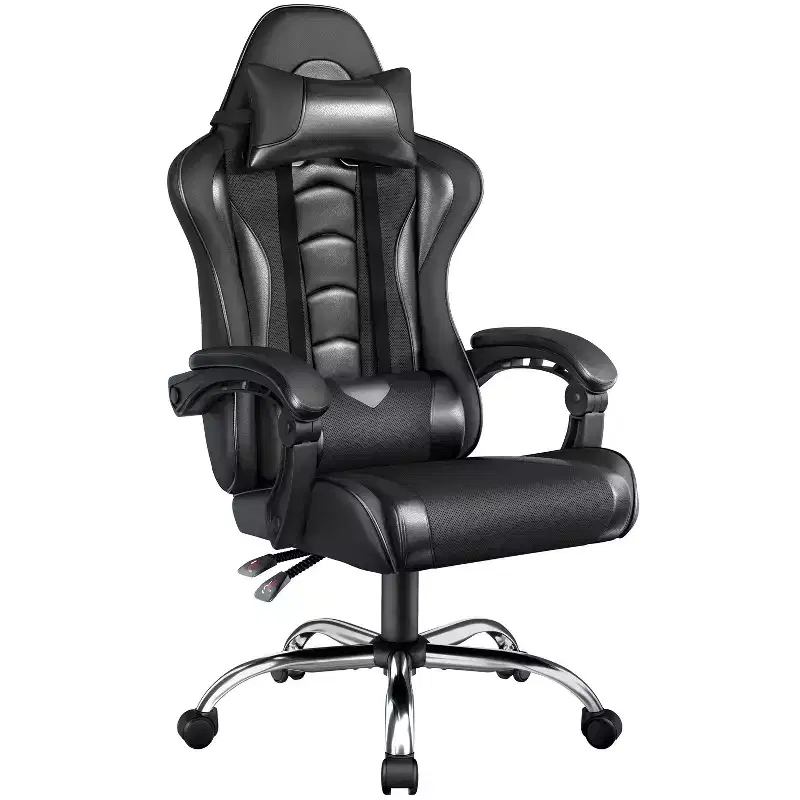 Yaheetech PU Leather Ergonomic Gaming Chair Executive Computer Chair with Padded Armrests