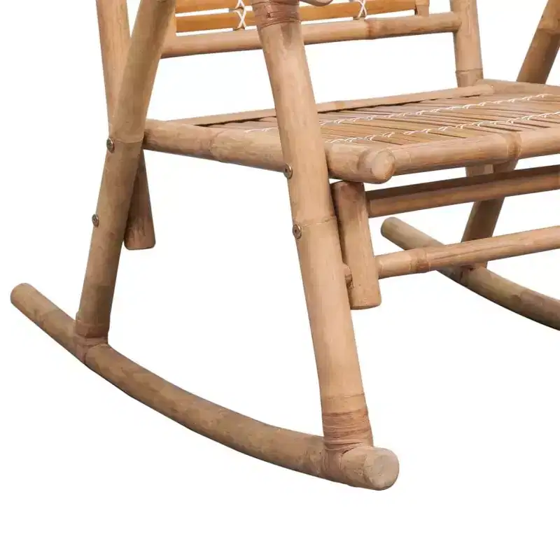 vidaXL Rocking Chair Bamboo, Natural