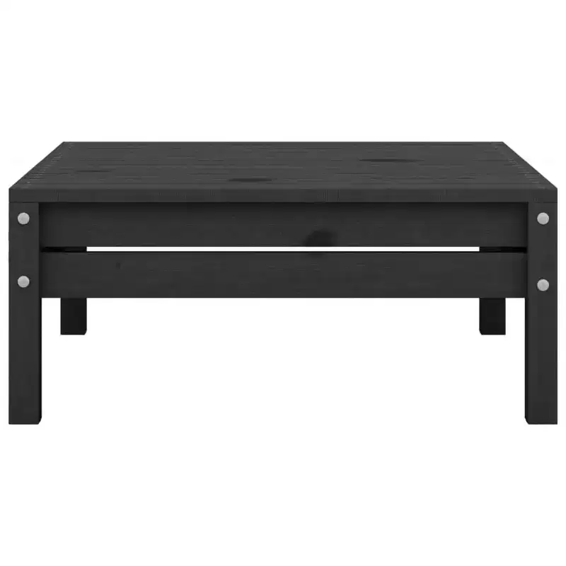 vidaXL Garden Lounge Set Black Solid pinewood Modular Garden Lounge Set