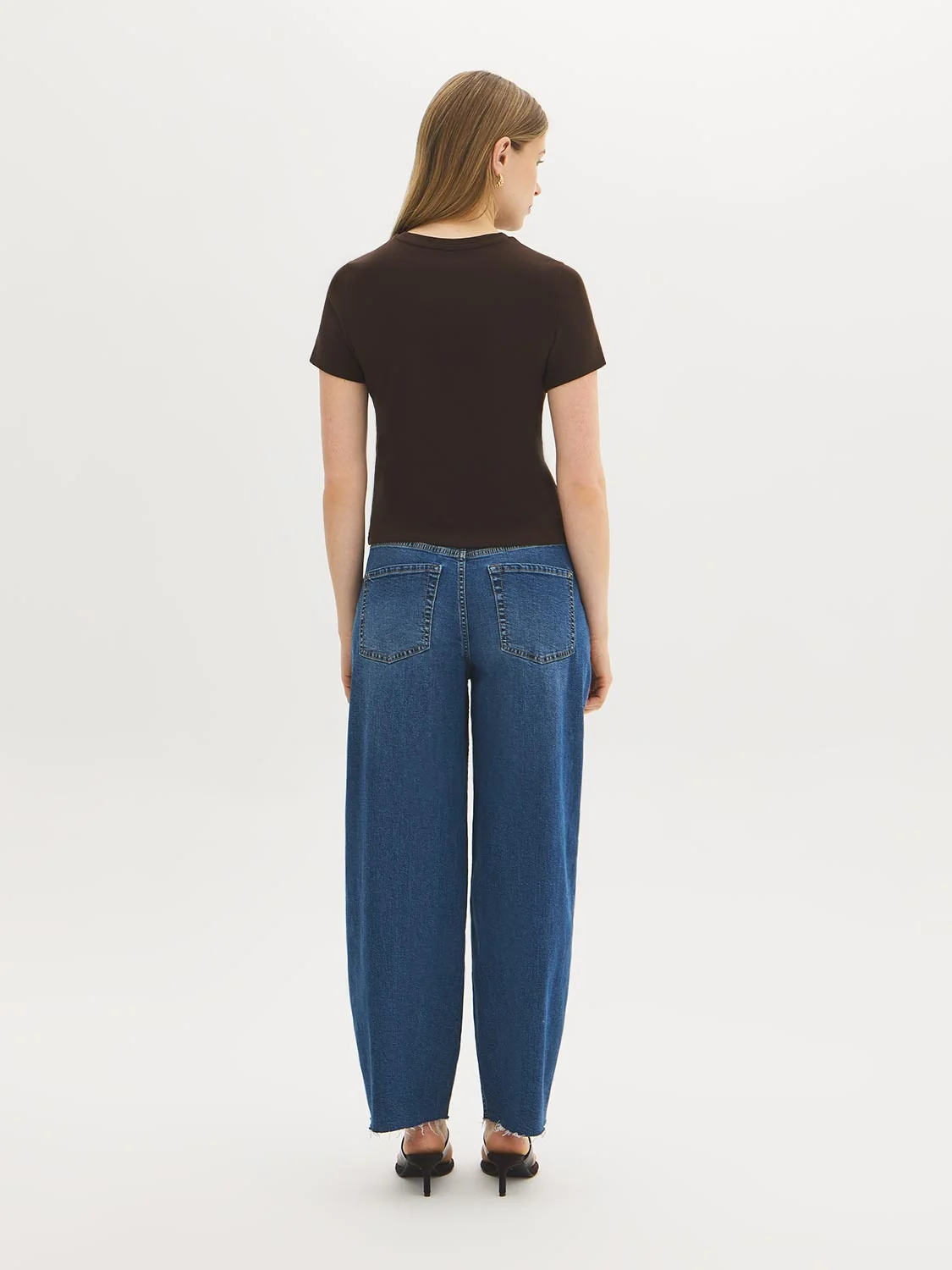 Cotton-Blend Ribbed Tee