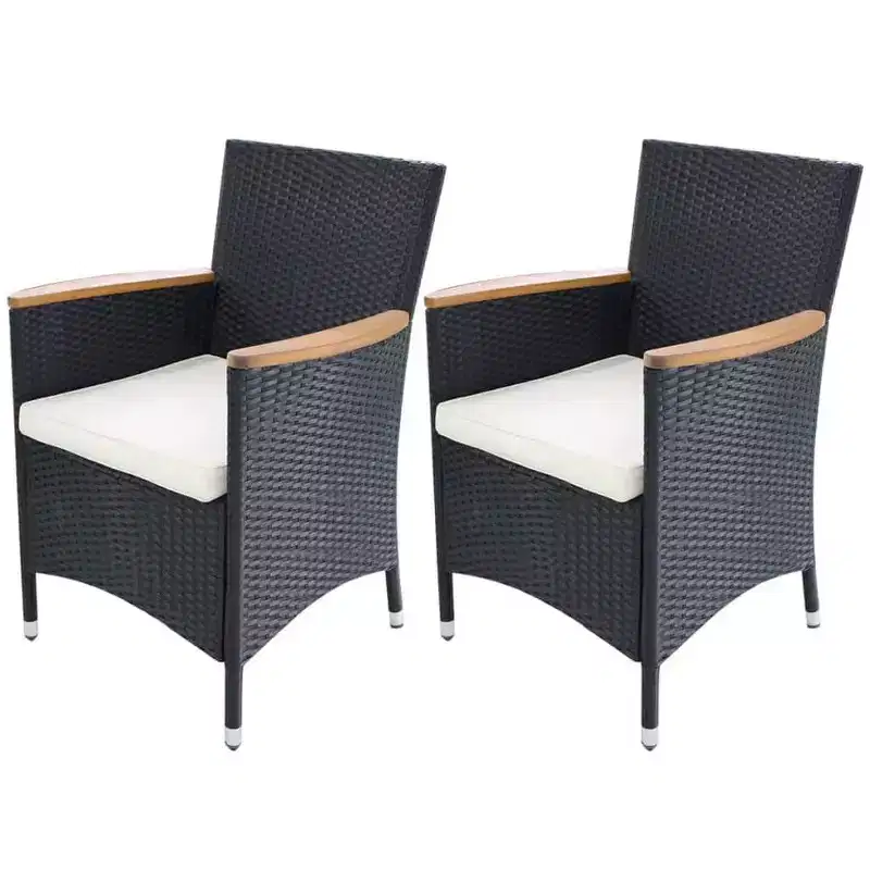 vidaXL Garden Chair Set of 2