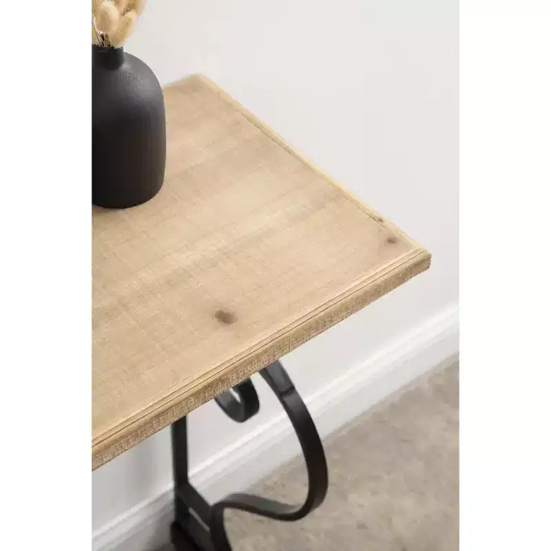 Rectangle Wood Console Table – 13x36x30, Black