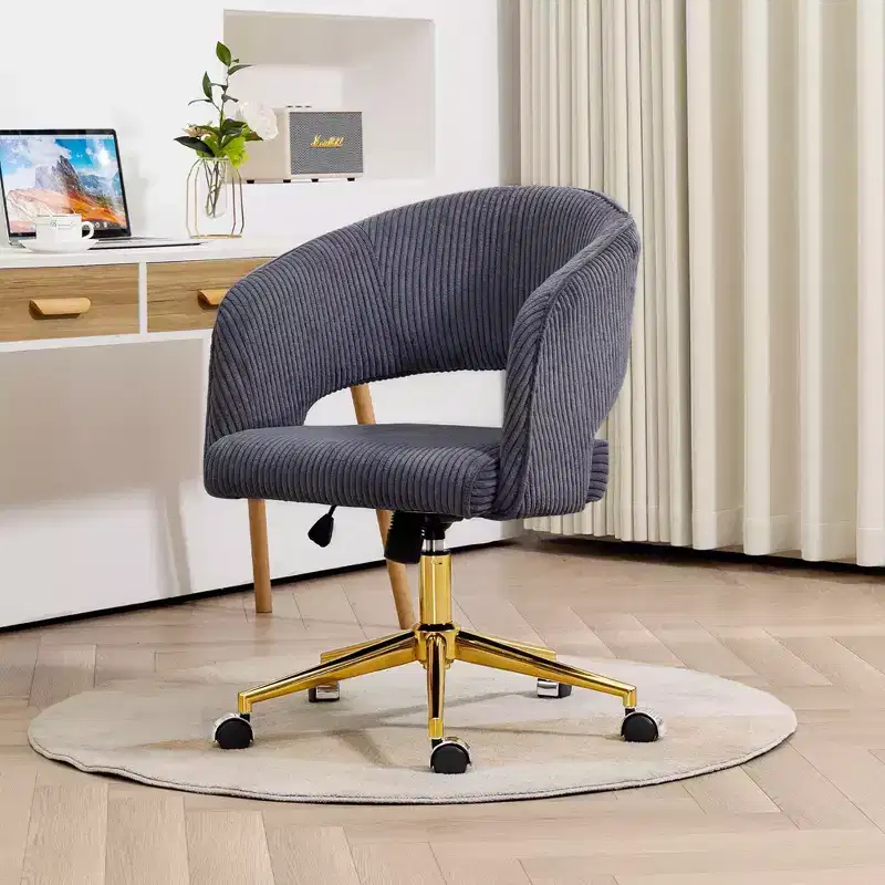 Corduroy adjustable movable Task Office Chair