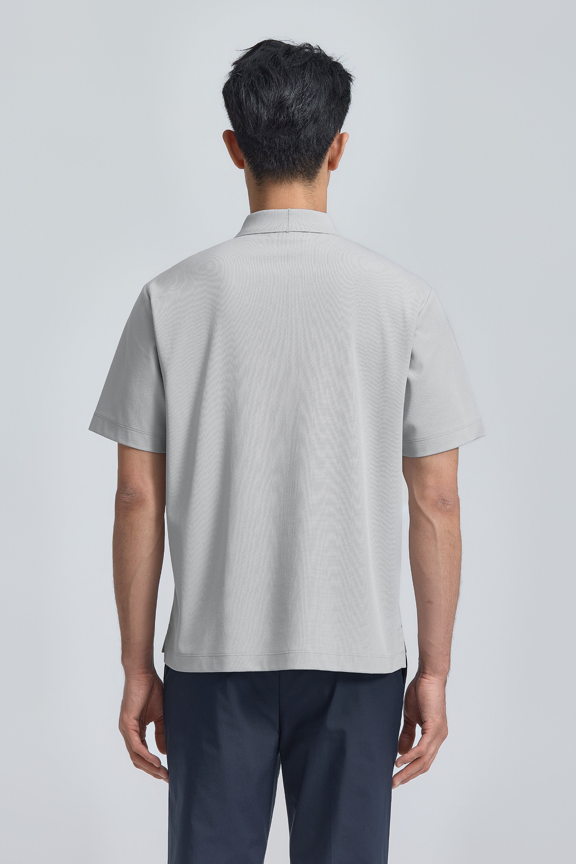 Pique Polo – Grey