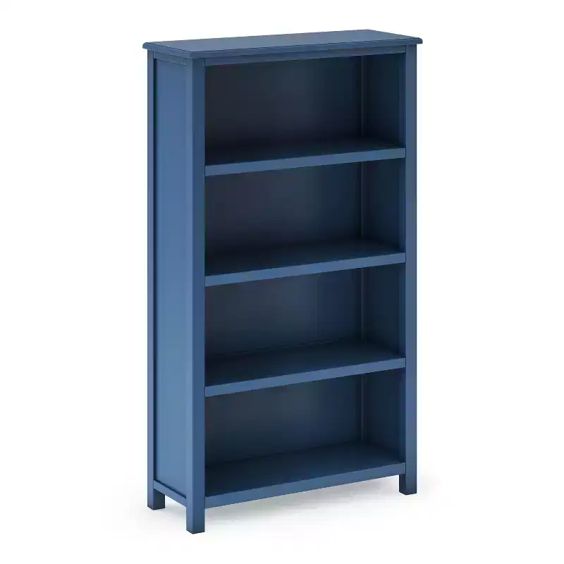 Guidecraft Taiga 4-Shelf Bookcase - 54 Bookshelf and Storage Unit for Bedrooms or Playrooms, Wooden Furniture for Books, Toys, School Supplies