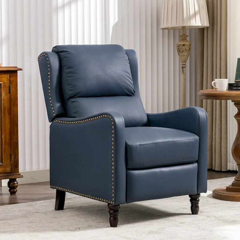 Genuine Leather Recliner Chair Comfortable Chairs for Living Room