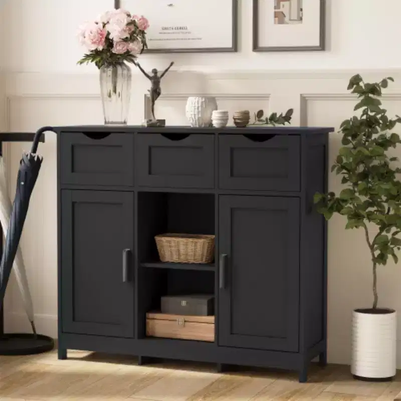 Storage Cabinets,Wooden Floor Cabinet,with Drawers and Shelves Storage Cabinets,Accent Cabinet for Living Room,Bedroom,Bathroom Furniture Home Decor