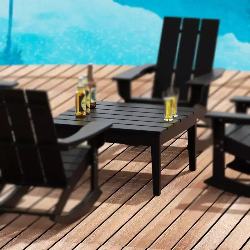 WestinTrends Outdoor Patio Modern Adirondack Coffee Table