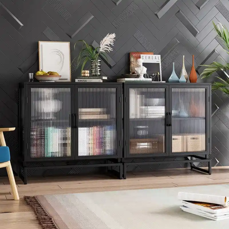 Glass side cabinet