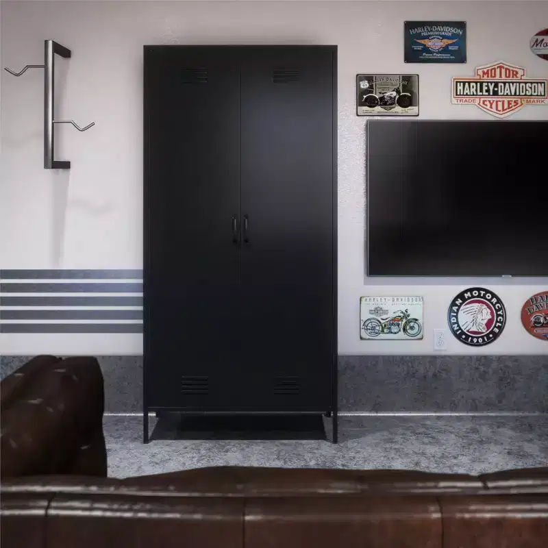 Tall 2 Door Closed Metal Storage Locker Cabinet