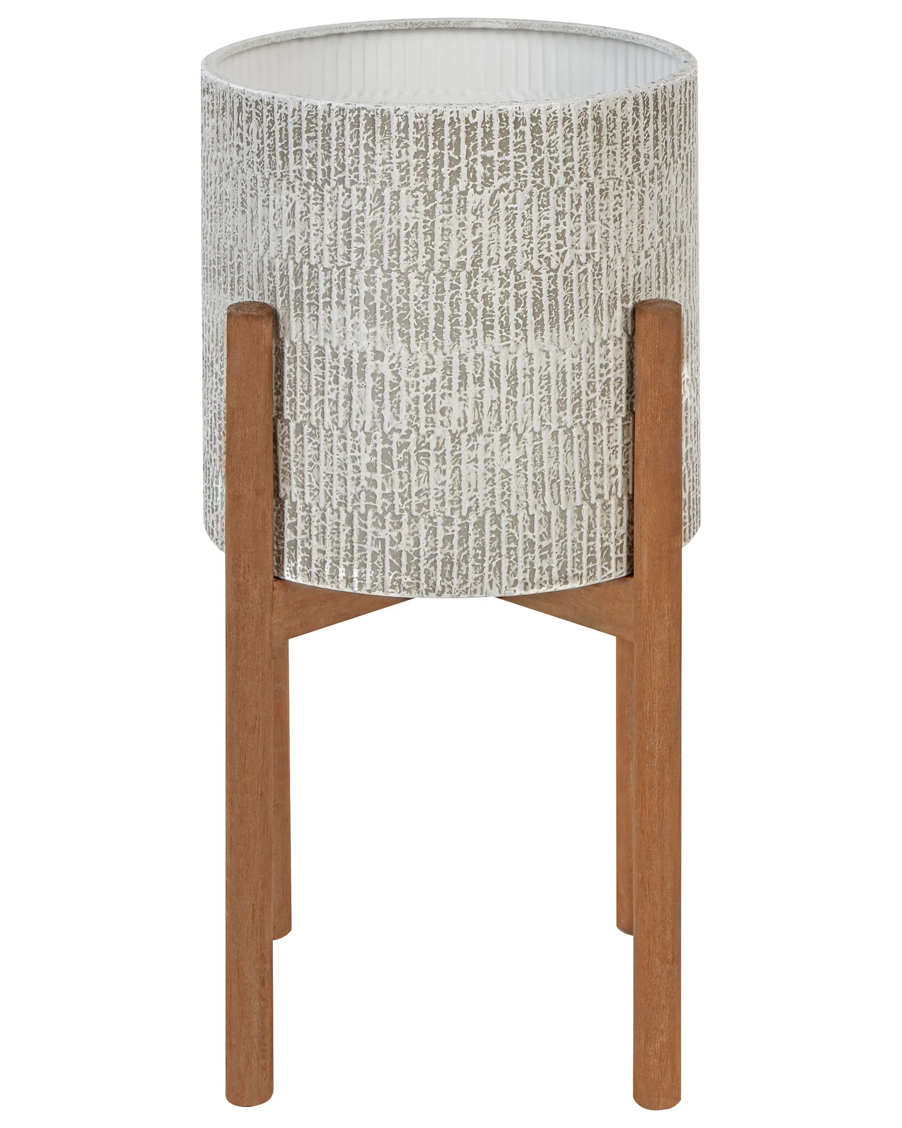 Vaso per piante rialzato Metallo 30 cm Grigio