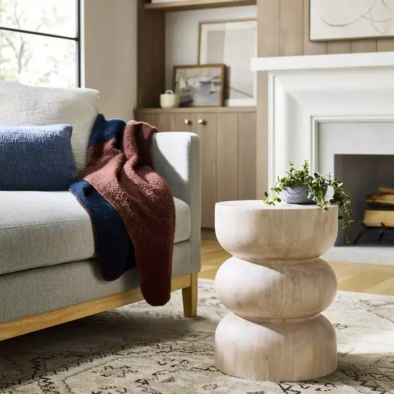 Side Table White Wash - Threshold™ designed with Studio McGee