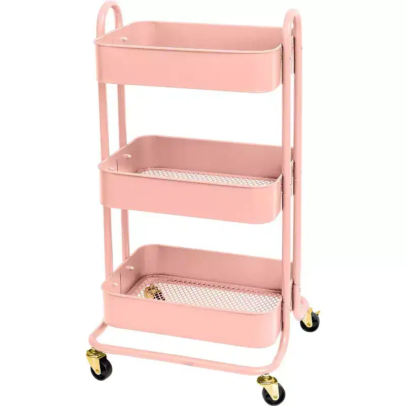 We R A La Cart Storage Cart With Handles-Pink