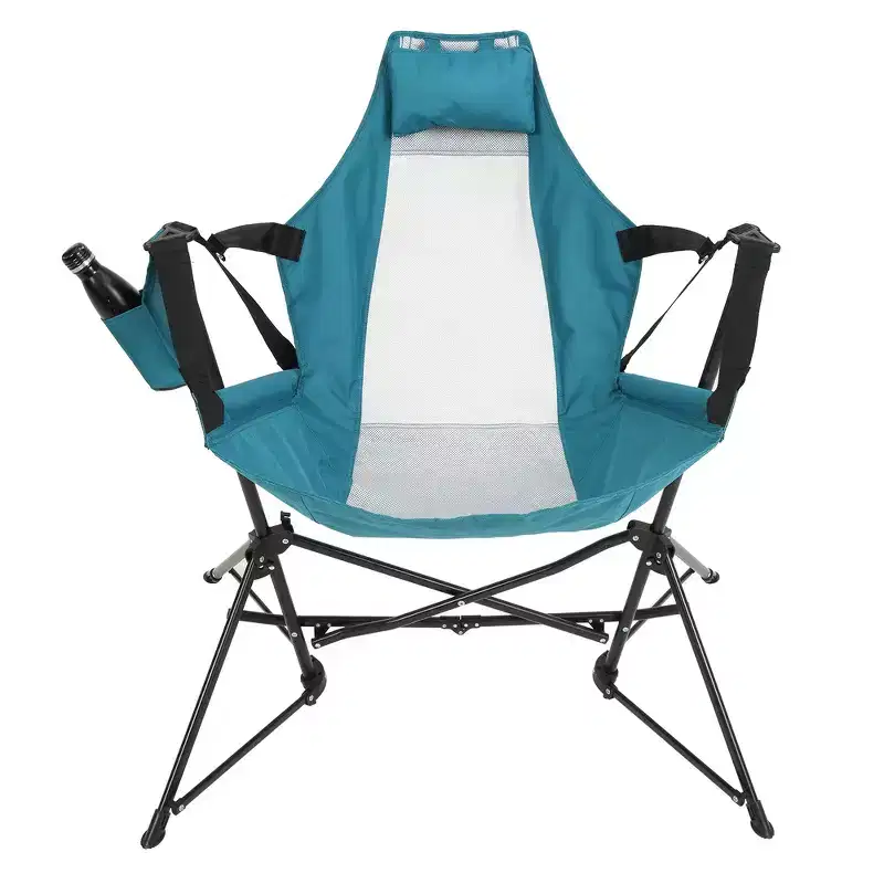 Whisen Hammock Camping Chair & Rocking Chair with Pillow Cup Holder, Recliner with Carry Bag