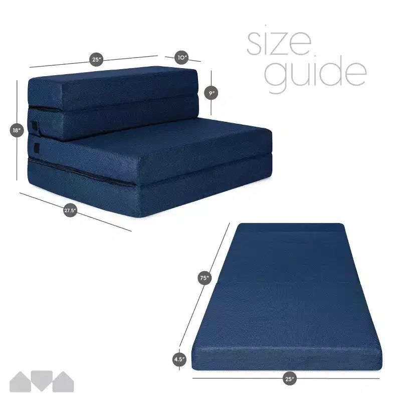 Milliard Tri-fold Foam Sofa Bed Mattress