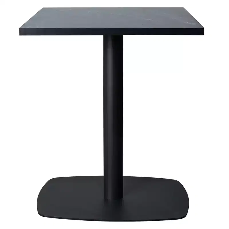 24-Inch Square Dining Table with MDF Top and Square Steel Base for Kitchen, Dining, and Pub