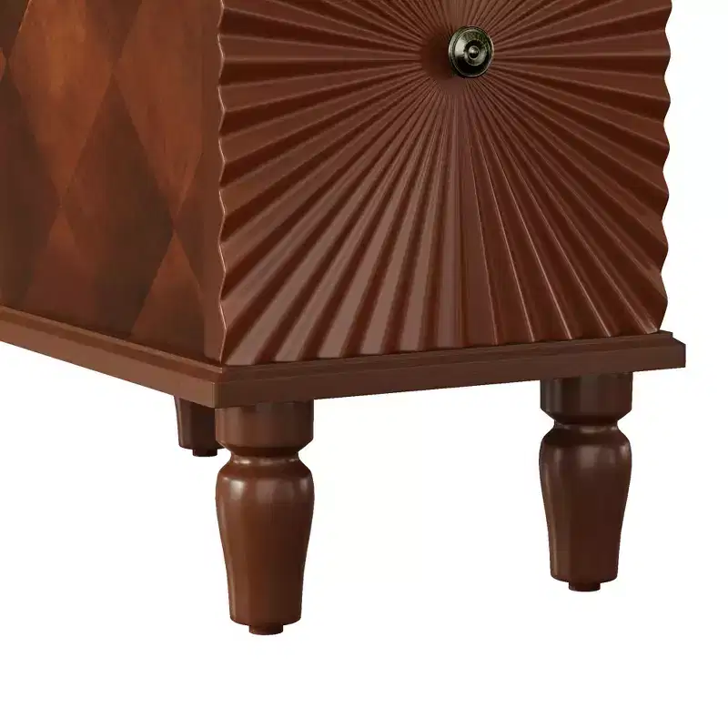 24inch tall modern sofa side table featuring two spacious drawers and a generously sized tabletop, ideal for narrow living room side tables