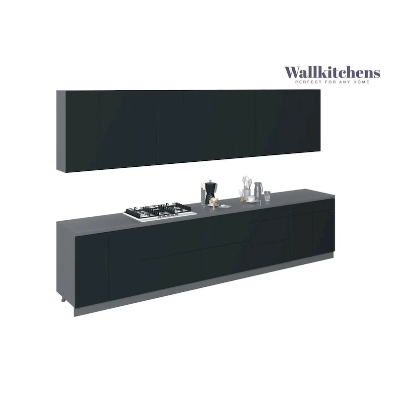 Modern Kitchen Cabinet Set – 13 Ft Wide, 153x24, Multiple Colors