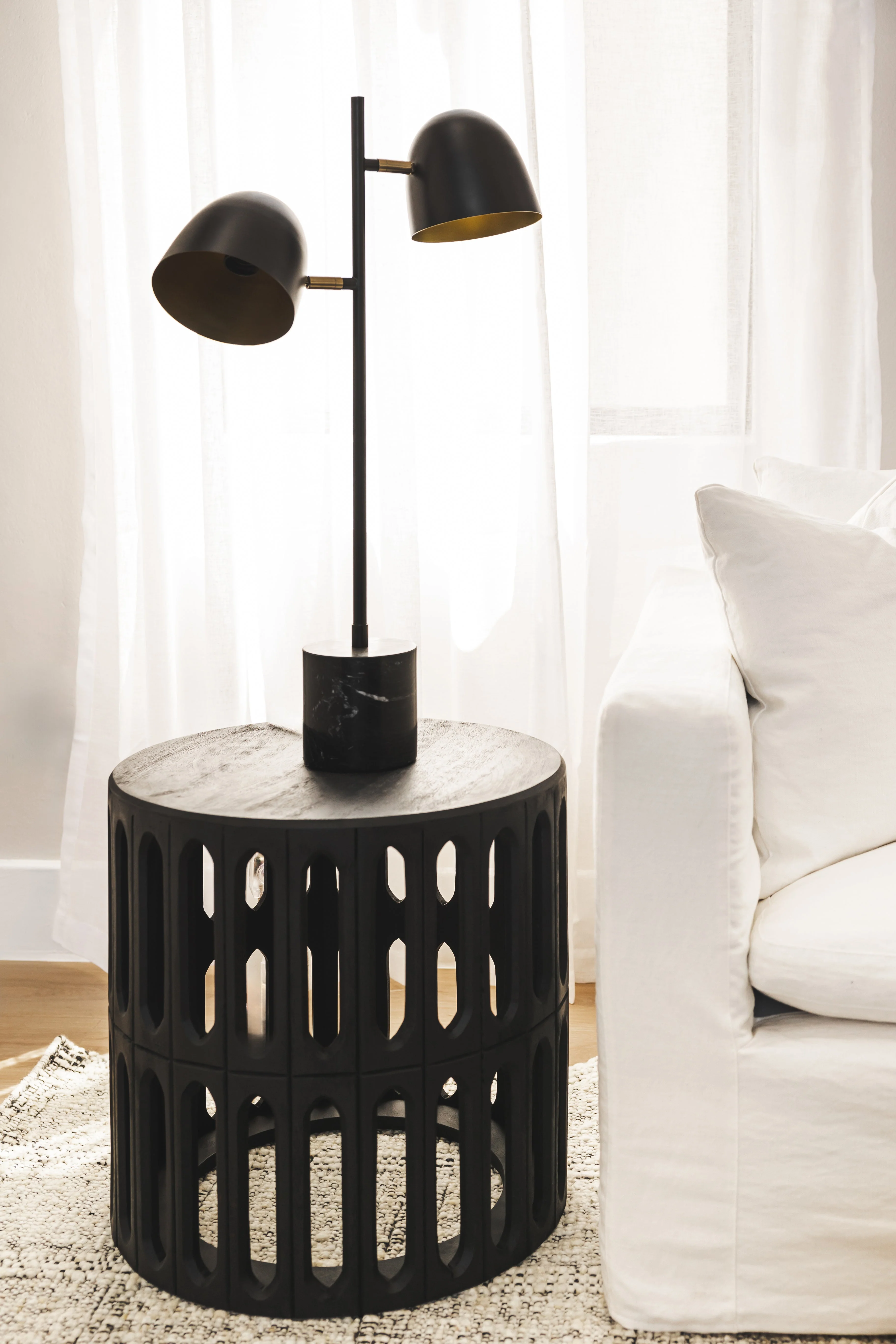 Wood Side Table for Living Room