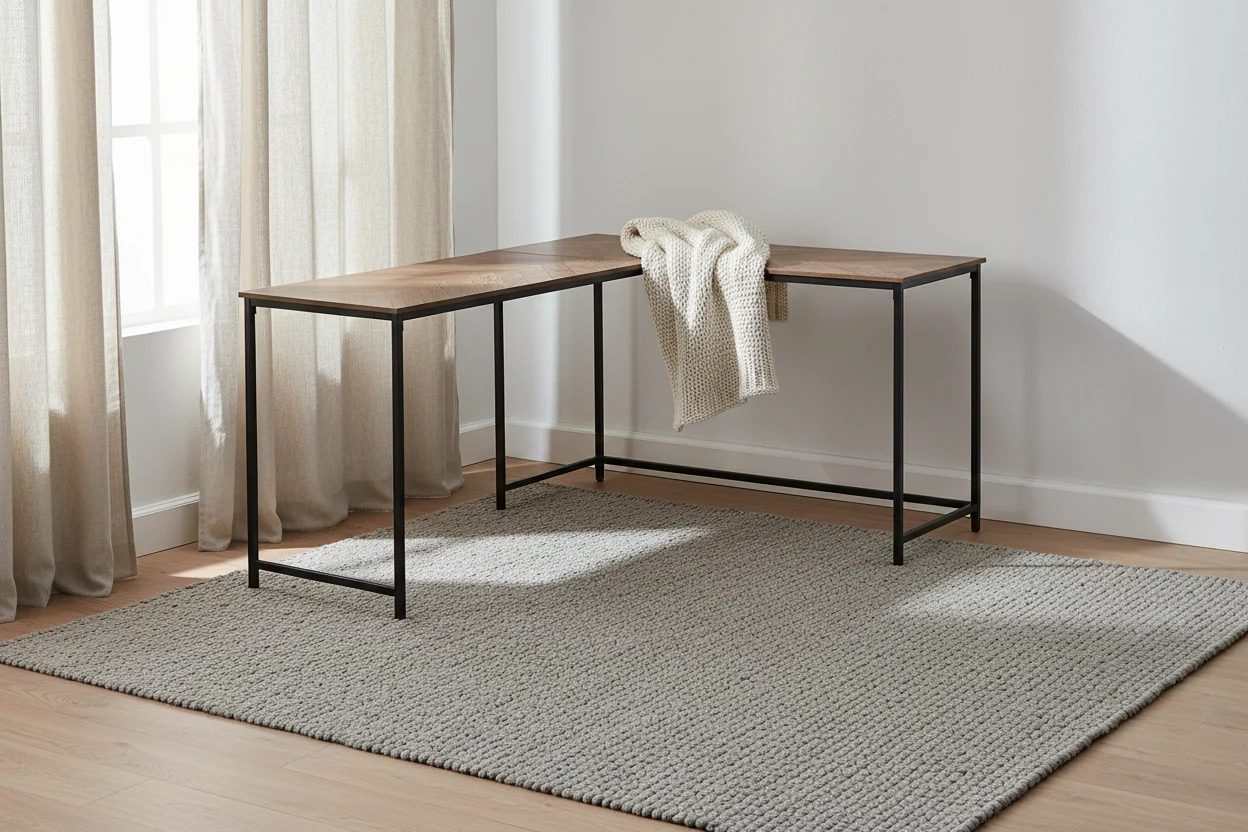 58.25 L-Shaped Corner Office Desk