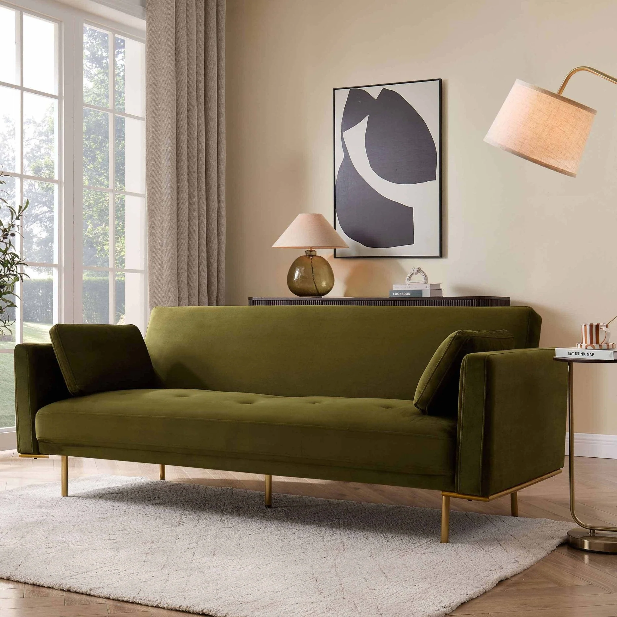Sofa Bed - Rich Green
