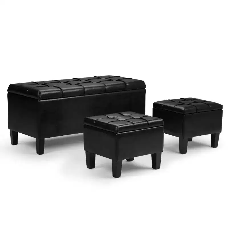 3pc 44 Lancaster Storage Ottoman - Wyndenhall