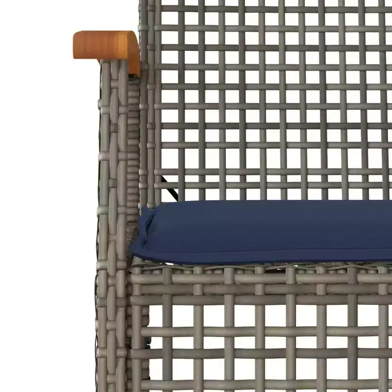 vidaXL Garden Chair Grey and brown
