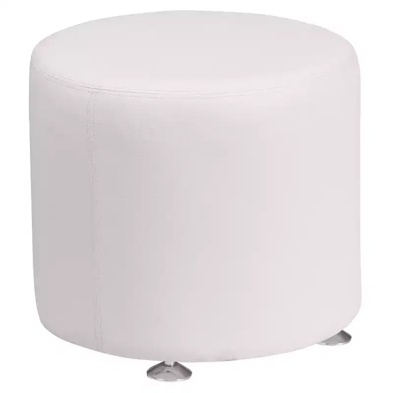 Flash Furniture HERCULES Alon Series LeatherSoft 18'' Round Ottoman