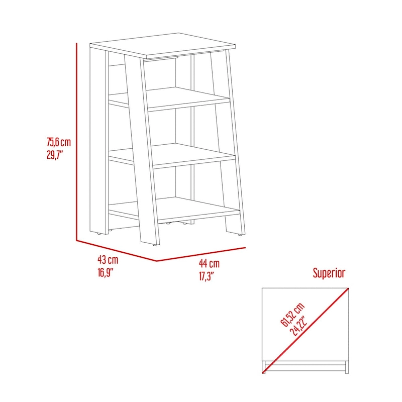 Colyn Linen Cabinet, Four Shelves, Vertical, Light Oak / WhiteHigh quality and durable