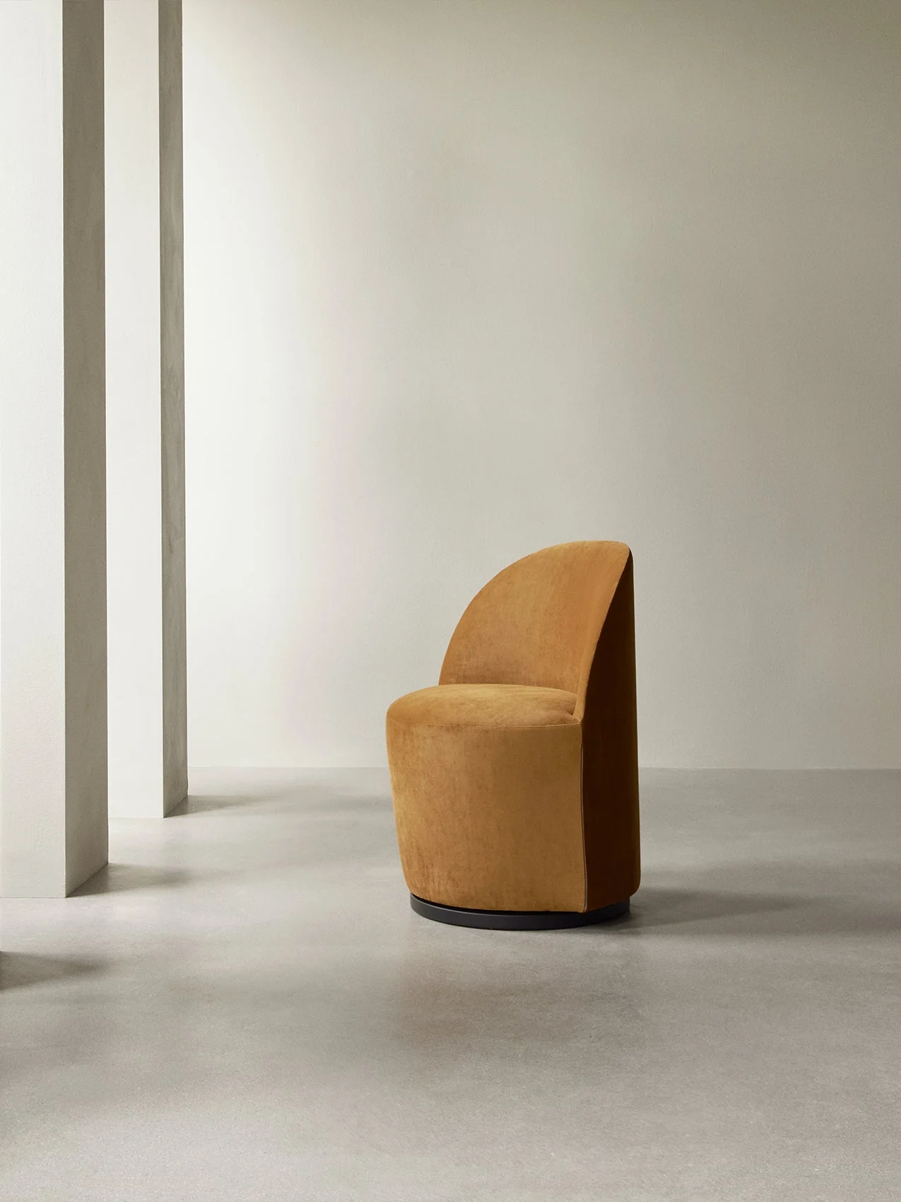 Club Chair with 190 Return Swivel Plinth Base, Fully Upholstered