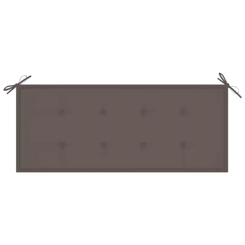 vidaXL Patio Bench Grey Solid eucalyptus wood 2-Seater Ergonomic