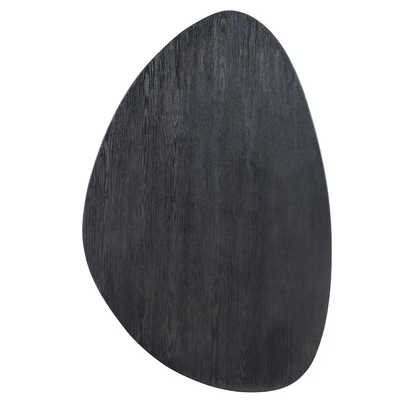 Oak and Veneer Triangle Coffee Table