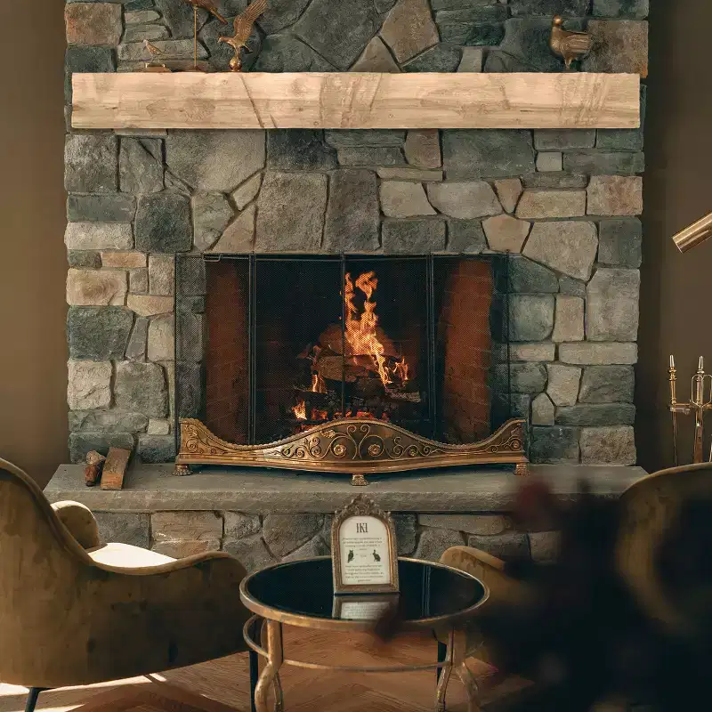 Hand Hewn Mantel Beam - 6x8