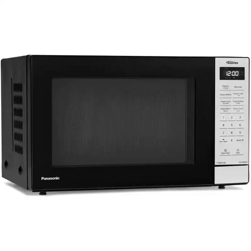 Refurbished: Panasonic NN-SN68QB 1.2 cu. ft. 1250W Inverter Microwave, Black  Manufacturer Refurbished