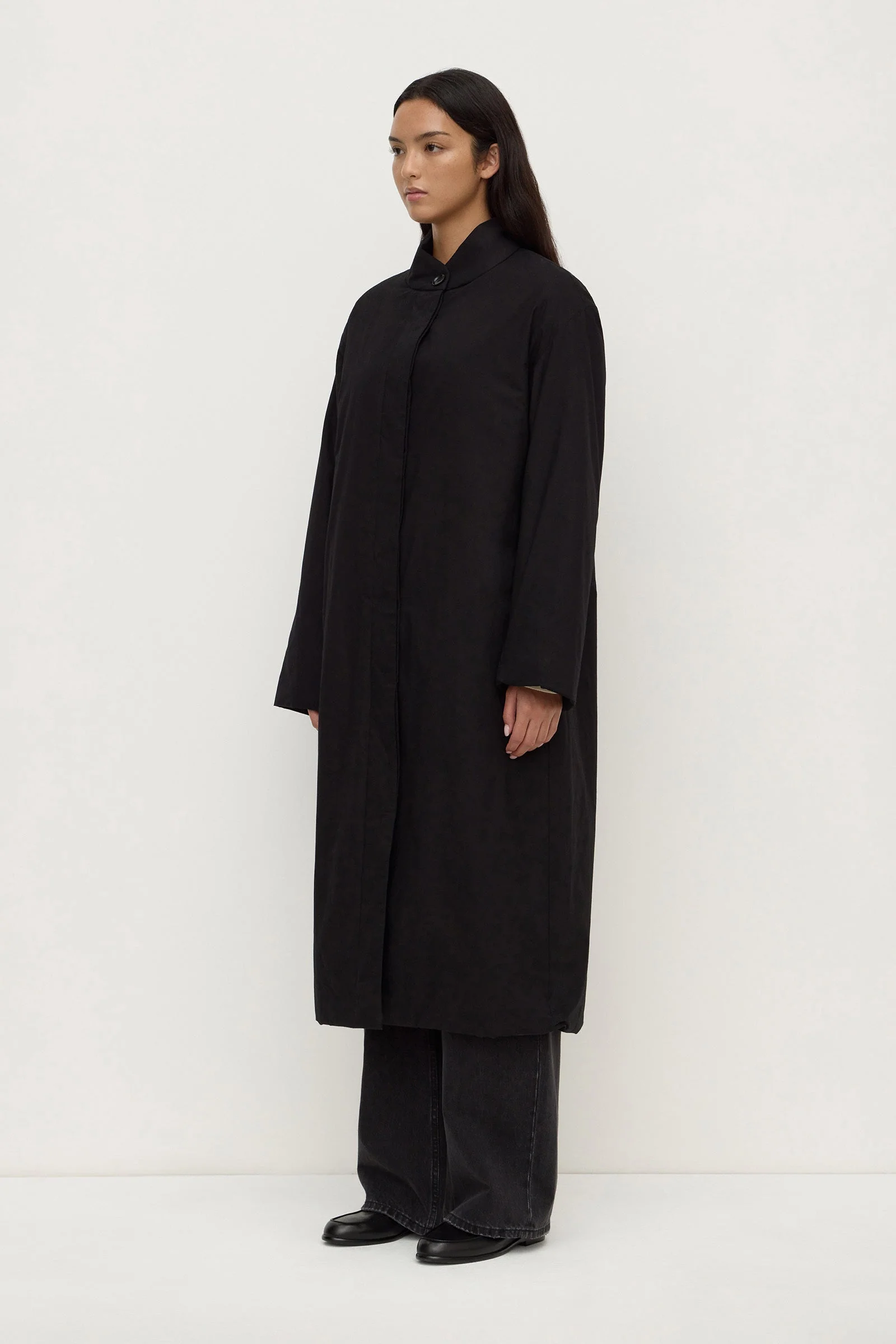 Padded Cotton Long Coat