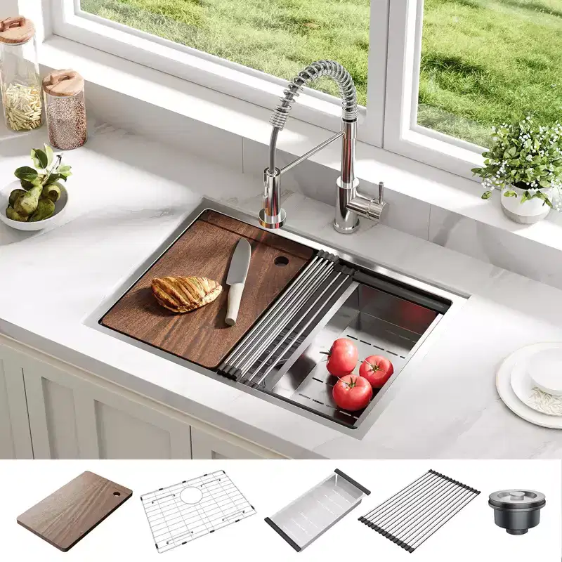 Undermount Stainless Steel Kitchen Sink, Single Bowl