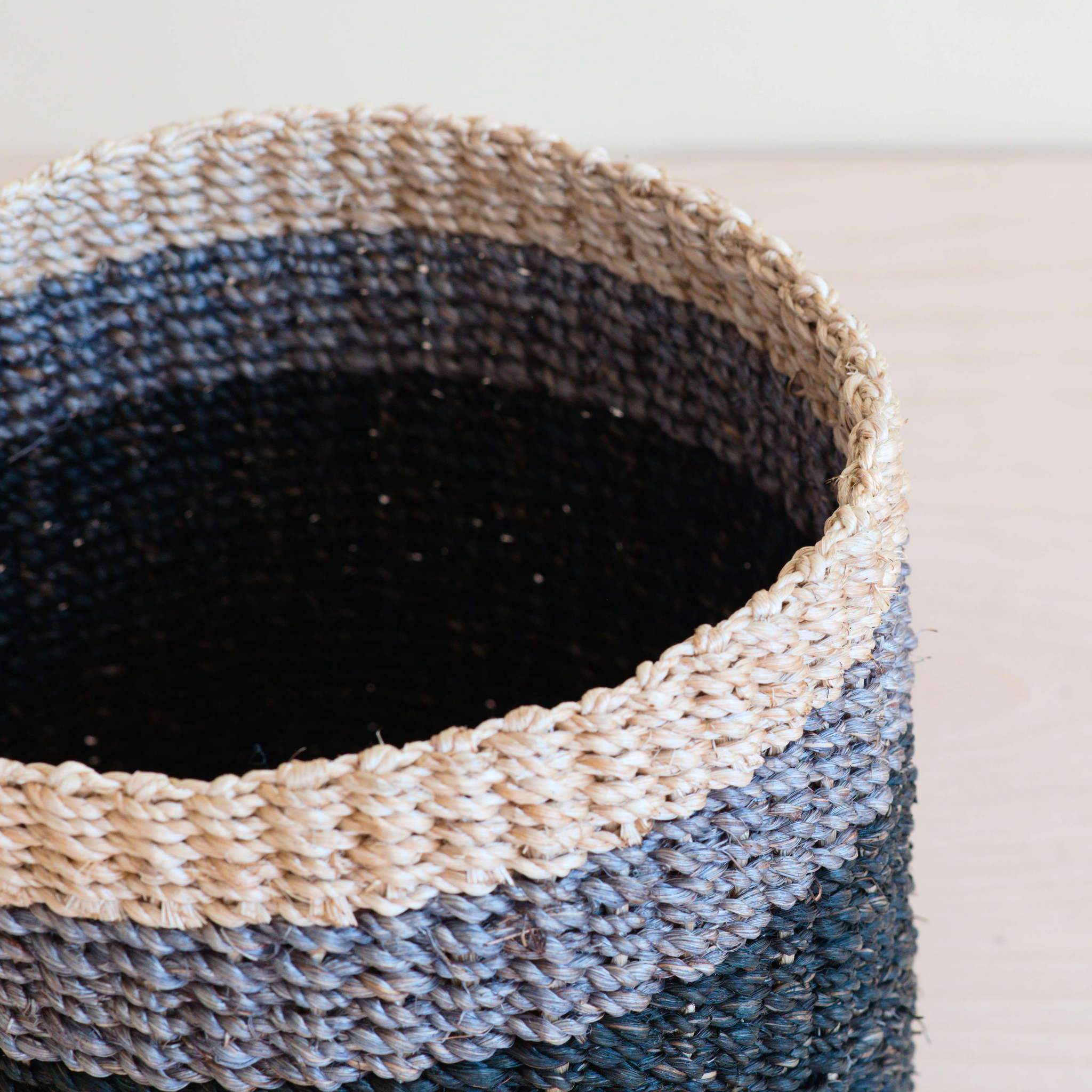 Black Tabletop Mini Basket - Handmade Baskets