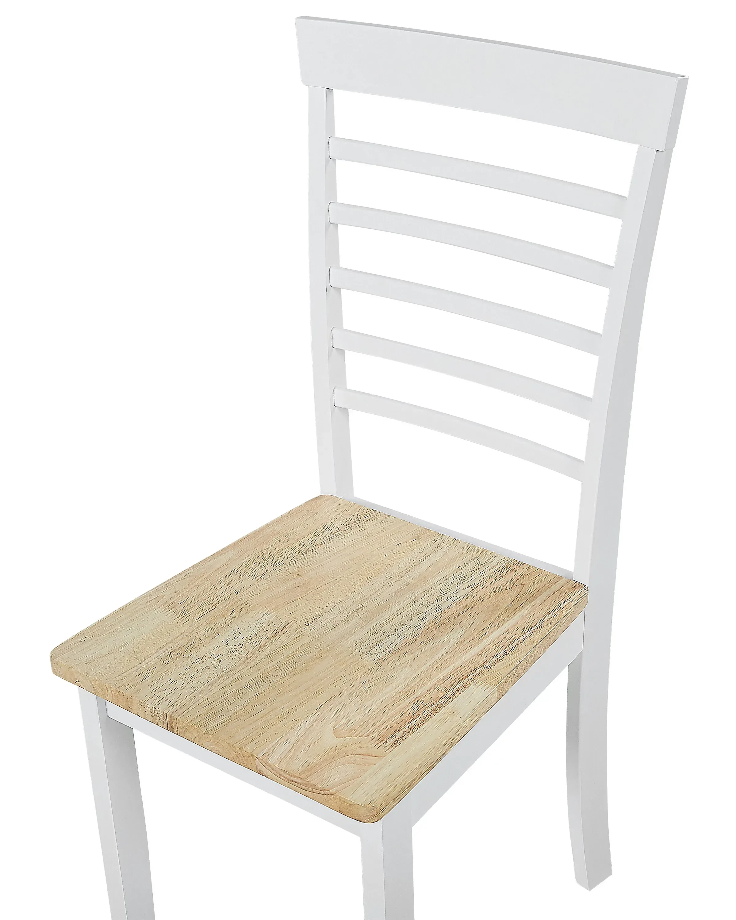 Set di 2 sedie da pranzo Legno Bianco